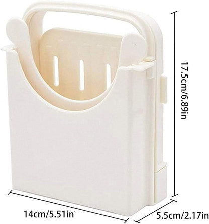US Bread Slicer Foldable Toast Slicer Tool Adjustable Toast Loaf Slicing Machine Plastic Bread Cutting Guide Tools for Homemade Bread Kitchen Baking Tool(Graphic payment)