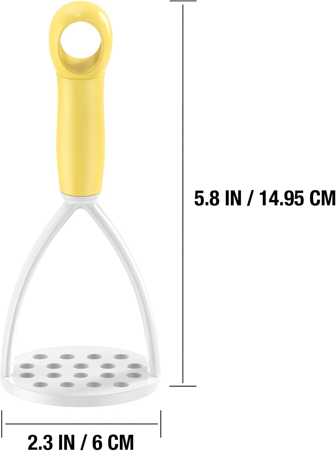 1Pc Random Color Manual Silicone Potato Masher, Cooking Utensils Masher, Mini Potato Masher for Non-Stick Cookware, Potato Mashers