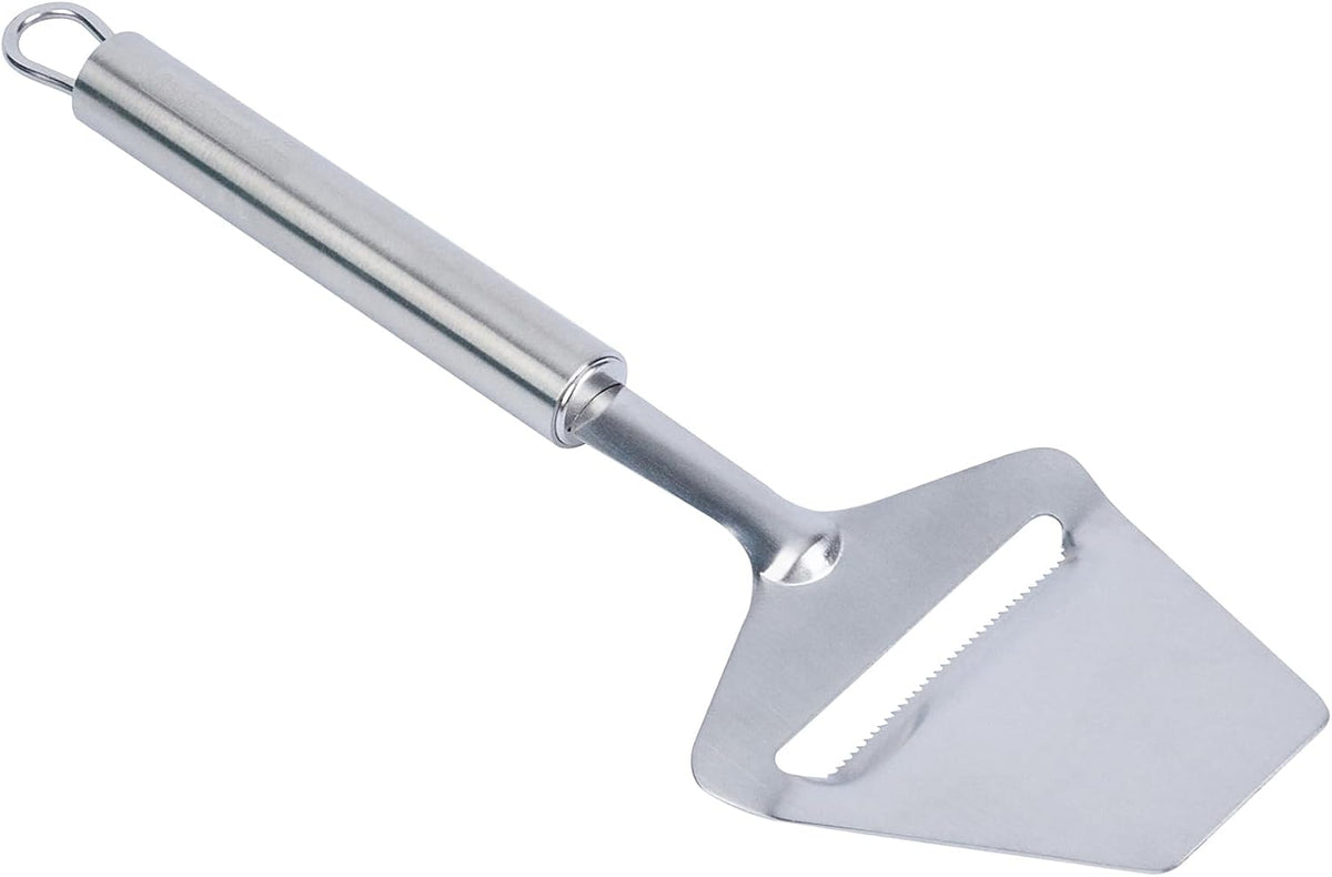 Restaurantware Stainless Steel Handheld Cheese Slicer - German Standard Cheese Cutter with Sharp Blades, Dishwasher Safe - Heavy Duty Plane Cutter for Butter, Parmesan, Cheddar