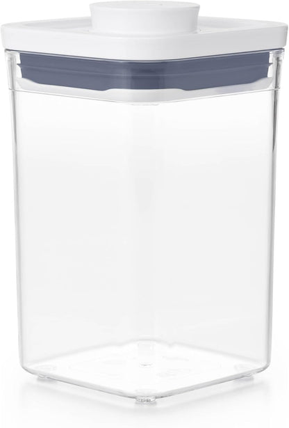 OXO Good Grips POP Container - Airtight Food Storage - Small Square Short 1.1 Qt Ideal for 1 lb of brown sugar or confectioner's sugar