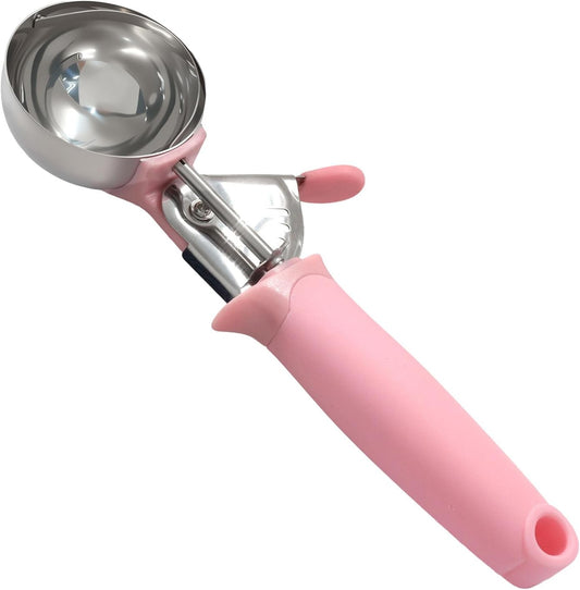 1pc Pink 3.27oz Stainless Steel Ice Cream Scoop