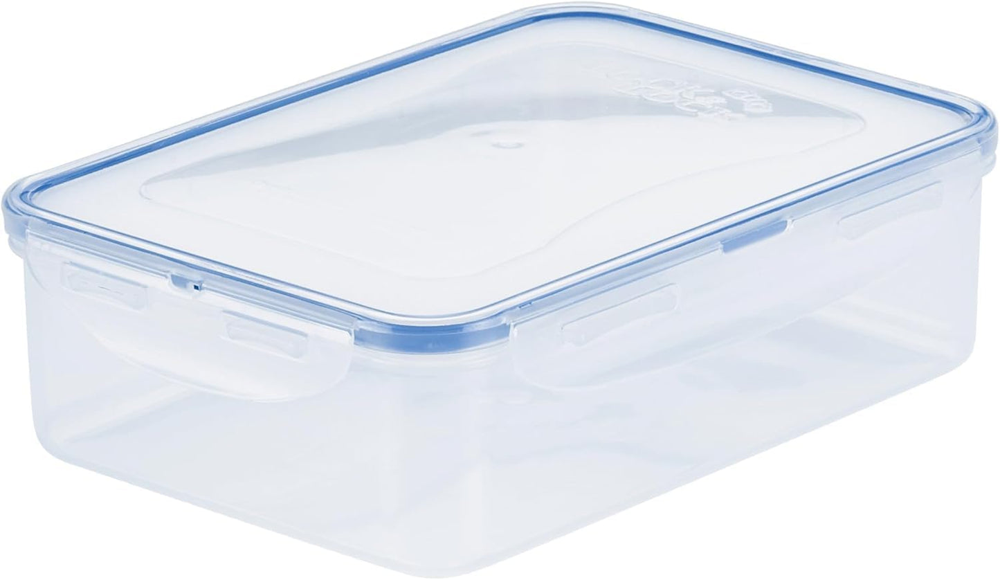 LOCK & LOCK Easy Essentials Pantry Food storage containers with lids / Pantry storage / Airtight containers, BPA free - Square - 11 cup - Great for Sugar, Clear