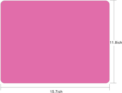 Silicone Placemats, Food-Grade Non-Slip Waterproof, Dining, Stain Resistant, Countertop Protector, Kitchen Counter Mat, Heat Resistant, Baking mat Dishwasher Safe (23.6"×15.7"-1pack, Black)