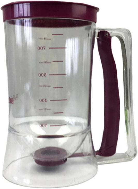 Pancake Batter Dispenser for Cakes Cookies, Graduated Scale, 900mL