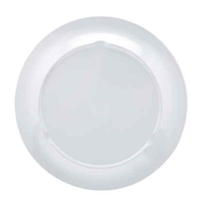 Amazon Basics Melamine Oval Platter Serving Tray, Dishwasher Safe, Narrow Rim, 13 in x 9.75 in, White, 6-Piece Set