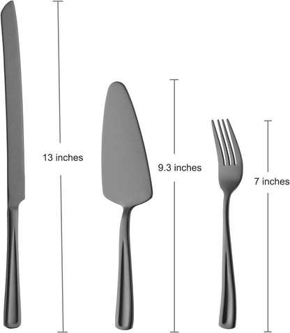 GoGeiLi Stainless Steel Wedding Cake Cutting Set
