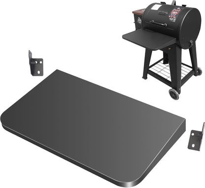 Upgraded Grill Table for Weber Kettle 22"/18"/26", Master Touch 22", Smokey Mountain, Recteq Pellet Grill RT-B380, Prep Station with Cutting Board, Basin, 4 Hooks, Shelf for Weber Kettle Accessories
