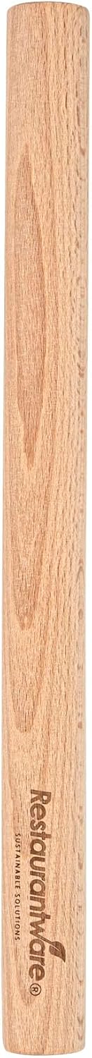 Restaurantware 12 in Wood Beech Asian Dowel Rolling Pin