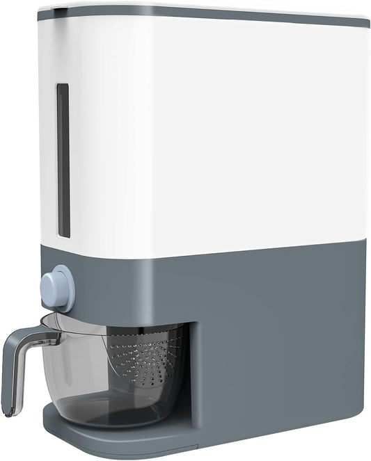 25 Lbs Cereal & Rice Dispenser - Airtight Countertop Storage Container for Kitchen & Pantry