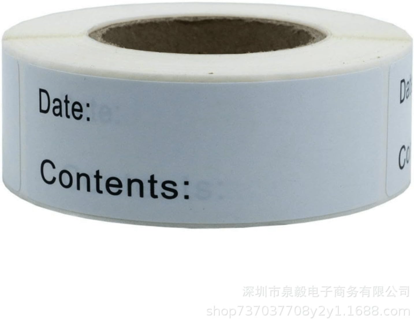 Food Storage Stickers | 1" x 3" Refrigerator Freezer Label | Removable Paper Label for Food Containers Food Date Stickers | Easy Clean Leaves No Residue