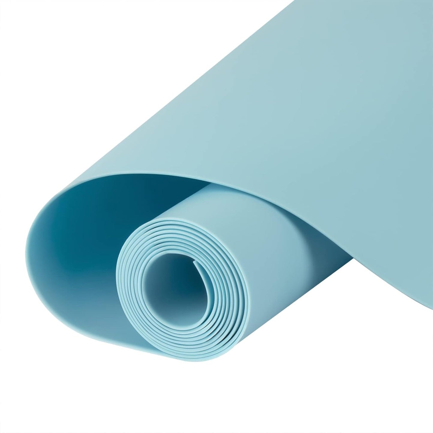 Silicone Mat Heat Resistant Mats for Countertop, Large Silicone Mats for Crafts Kitchen Counter Workbench Table protector, Size 36x24 inches Thick 2mm,Rolled Package,Light Blue