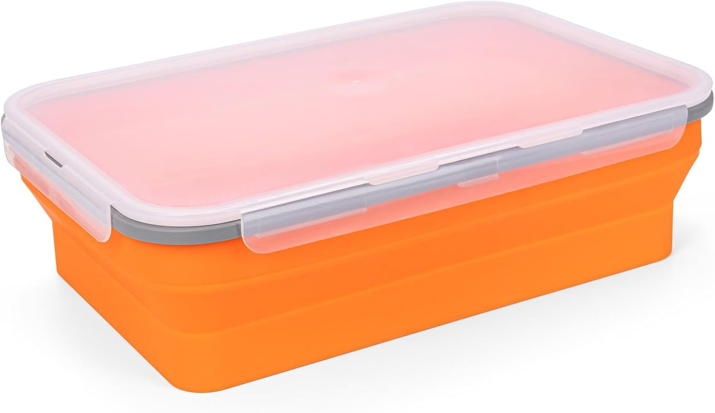 XL Collapsible Marinating Container,Large-Capacity Grill Accessory Perfect For Bbqs And Parties,Marinade And Brining Prep, Collapsible Silicone Food Storage Containers Set With Lid(10L/2.64Gallon)
