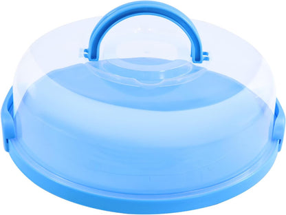 12inch Portable Pie Carrier with Lid and Cupcake Muffin Tart Cookie Keeper Food, for Wedding Party Baby Shower Party Christmas (Green)