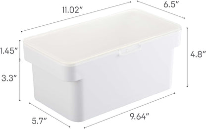 YAMAZAKI Home Tower Airtight Pet Food Storage Container - Cat And Dog Food Holder Bin With Transparent Lid And Handle - Extra Large - Polypropylene - 6.6 Gallons, 25 Liters