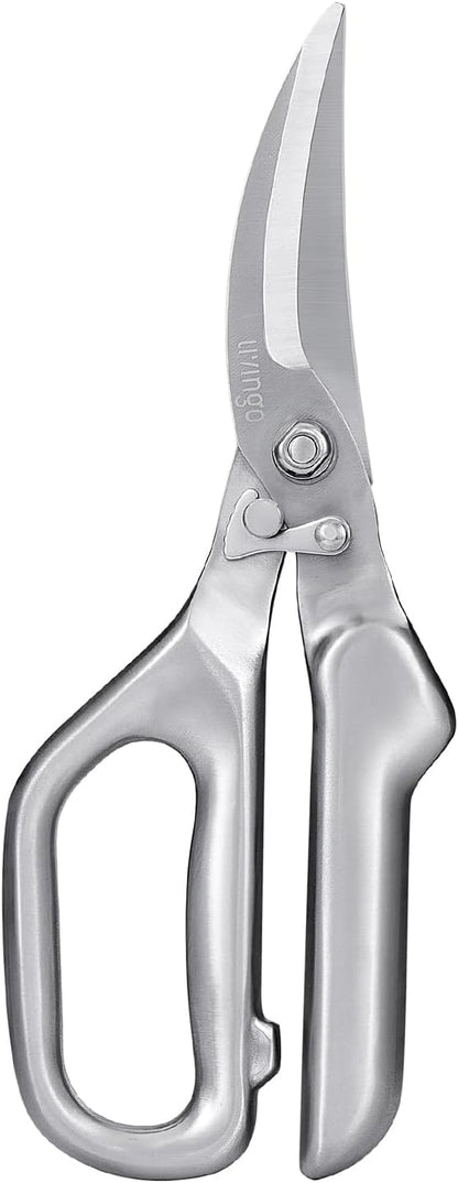 LIVINGO Kitchen Forged Shears Heavy Duty Come Apart Ultra Sharp Multi-function Stainless Steel Scissors Bottle Opener, Nut Cracker 8.5 inch