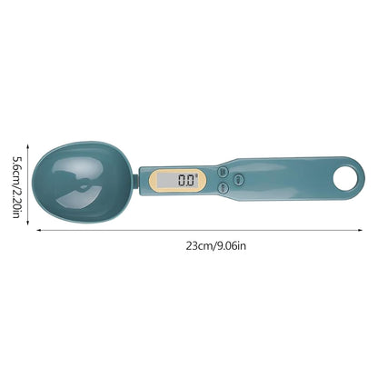 Spoon Digital Measuring Scale 500g 0.1g LCD, Dark Green