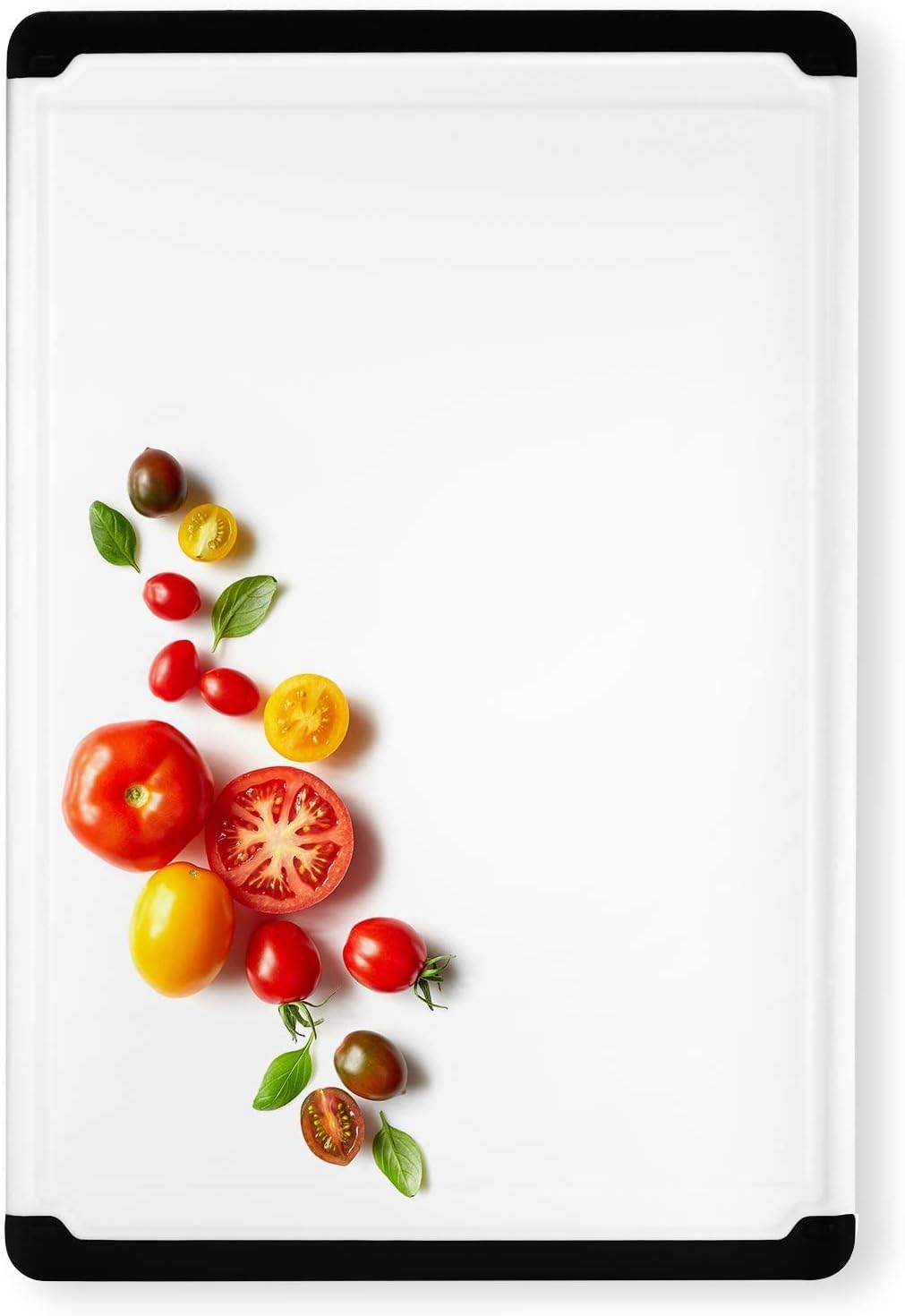 Plastic Cutting Board for Kitchen - Extra Large Cutting Board 18 Inch Reversible Chopping Board, Juice Groove, Non Slip Feet, Dishwasher Safe, BPA Free Large Cutting Board for Meat Vegetables Fruit