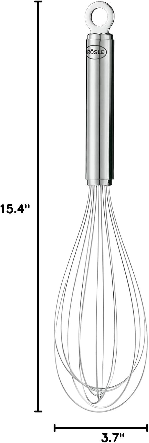 Rosle USA Kitchen Collection Stainless Steel Balloon Egg Whisk, 10.6", Stainless