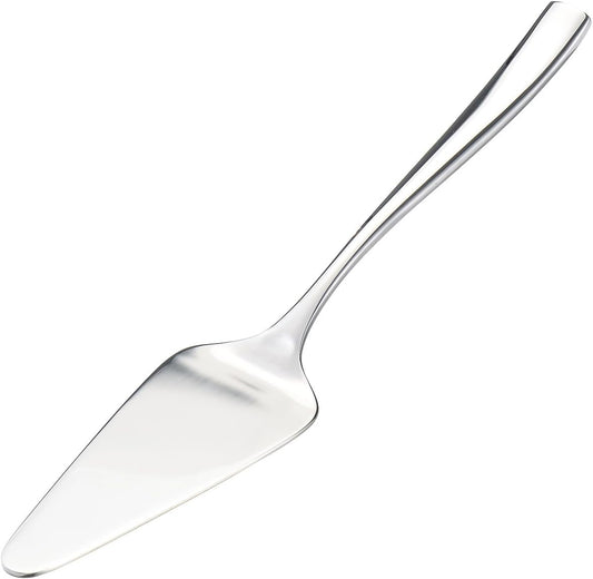 KSENDALO Pie Cake Server, Stainless Steel Pastry Spatula, Serving for Birthday, Wedding, Party, Celebration, Home, Dishwashersafe, Silver