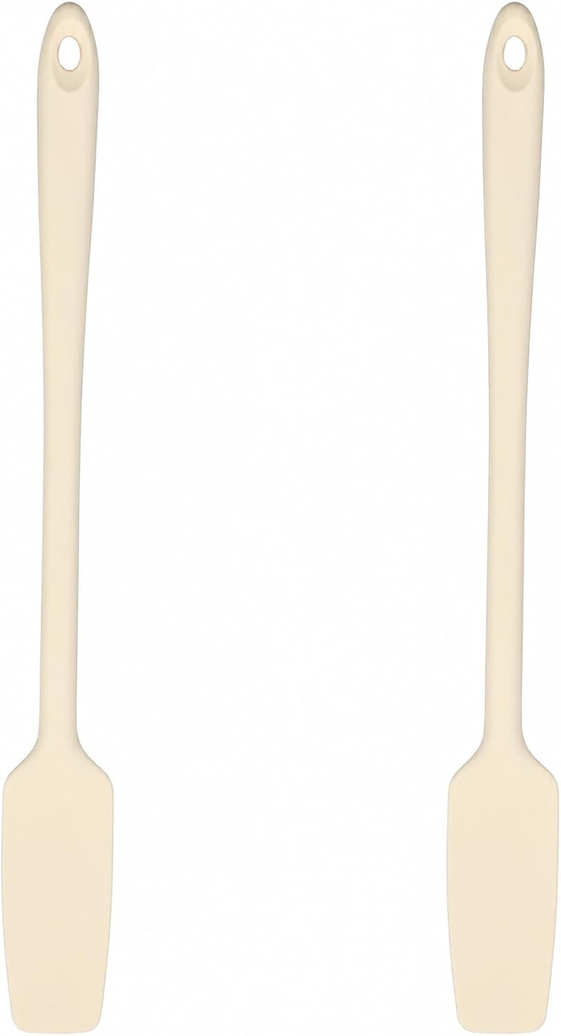 11 Inch Long Handle Stir Spatulas Long Silicone Scraper Spatulas 2 Pack