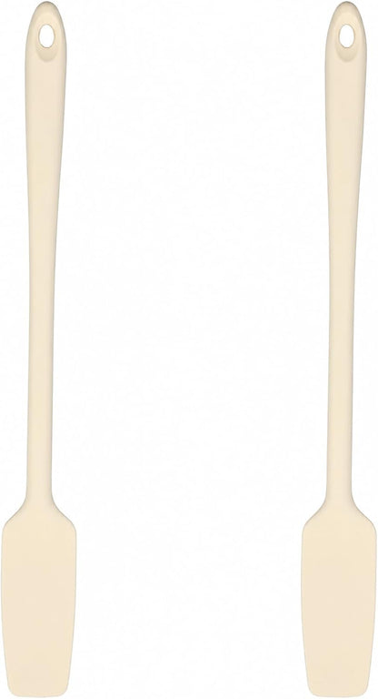 11 Inch Long Handle Stir Spatulas Long Silicone Scraper Spatulas 2 Pack