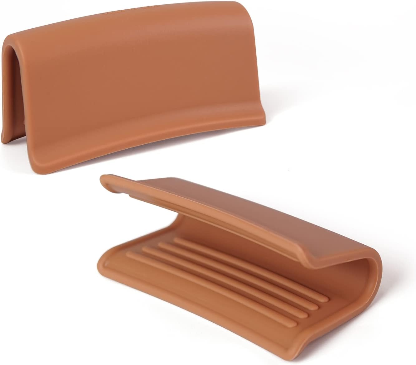 Carrotez Silicone Pot Holders, Heat Resistant Pot Handle Covers for Kitchen, Accessories for Cast Iron or Ceramic Dutch Ovens, 1 Pair (2 pcs) - Cream