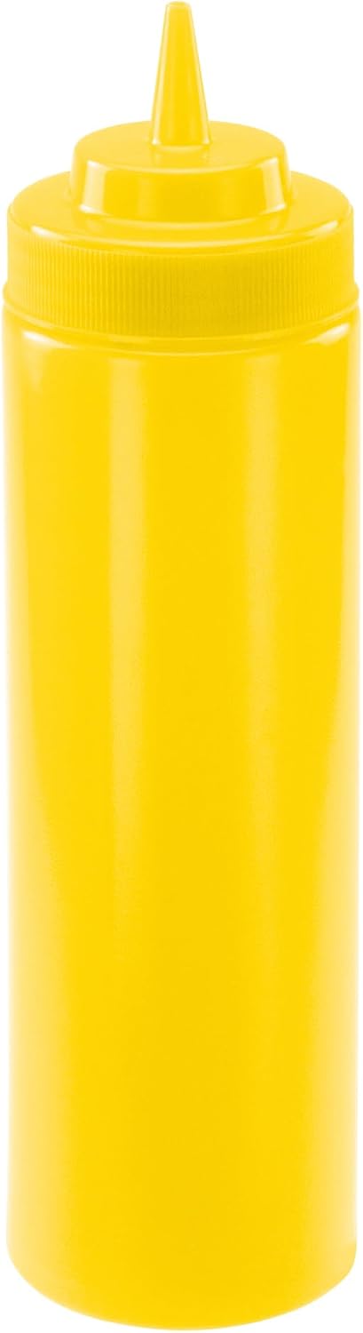 Winco 12 oz Clear Plastic Squeeze Bottles, 6pk (Set of 6)