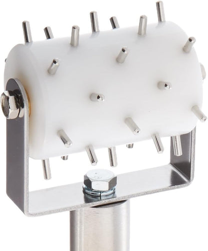 Winco RD-2 Dough Roller Docker, 1/2-Size,White, Stainless Steel,Medium