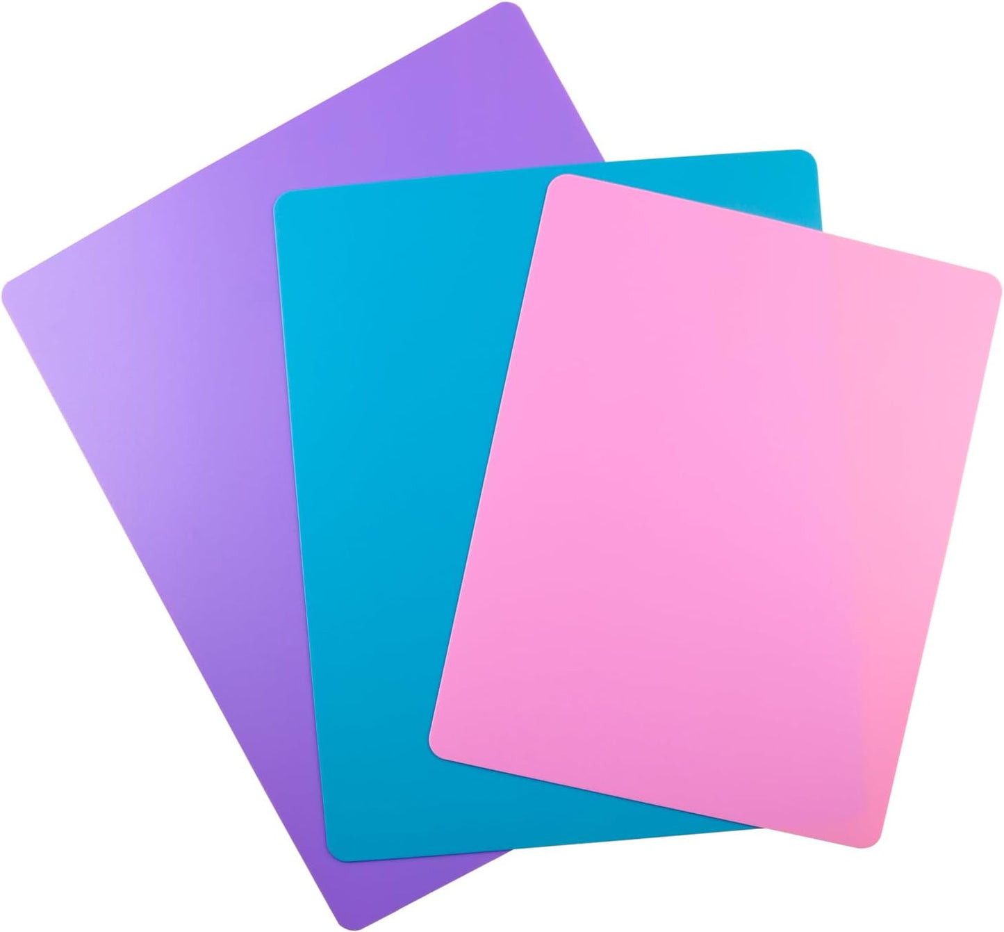 Flexible Cutting Board mats, Plastic Cutting Boards for Kitchen Cooking, Cutting board sheets for Meat and Vegetables, Dishwasher Safe Set of 4Pcs