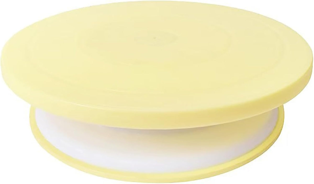 Cake Decorating Turntable 11 Inch Cake Turntable Anti-slip Rotating Cake Stand for Decorating(1pcs Pink)