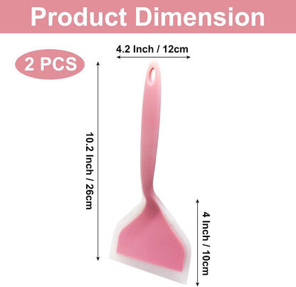 Silicone Turner Spatula, Green, 10.2 Inch