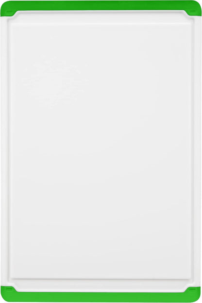 Plastic Cutting Board for Kitchen - Extra Large Cutting Board 18 Inch Reversible Chopping Board, Juice Groove, Non Slip Feet, Dishwasher Safe, BPA Free Large Cutting Board for Meat Vegetables Fruit