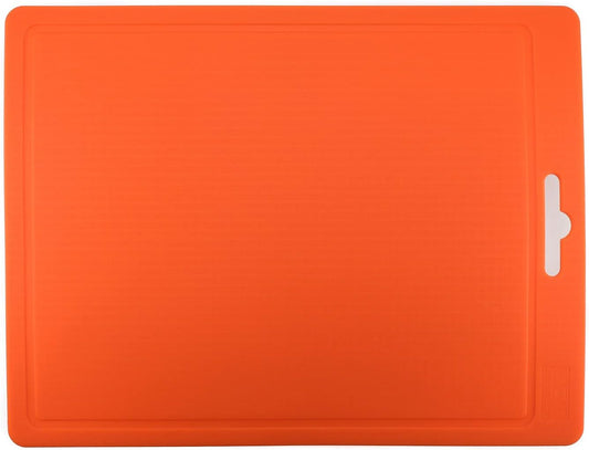 Made in Korea Silicone Cutting Board/Trivet, Non-Slip, 16.7'' x 10.3'', Dishwasher Safe, Easy Grip, BPA Free, Flexible Mat (Large, Red)