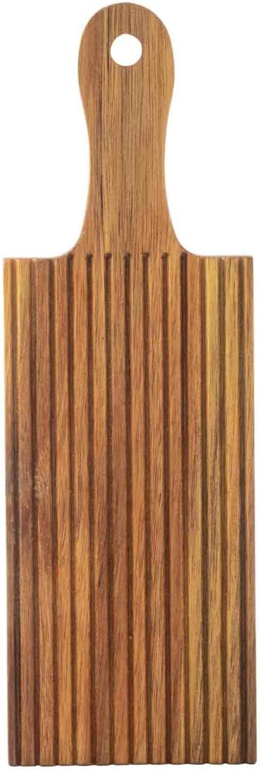 Tablecraft 11085 Gnocchi Rolling Board, 9.38-inch Length, Acacia Wood