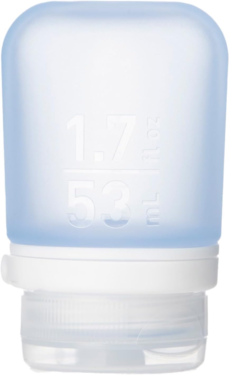 humangear GoToob+ (XL) | Refillable Silicone Travel Bottle | Locking Lid | Food-Safe Material | Blue, XL (6 fl.oz.; 177ml)