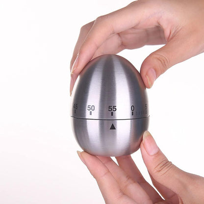 Mechanical Kitchen Egg Timer for Boiling Eggs, 60 Minute Mechanical Kitchen Timer, No Batteries Needed, Waterproof Visual Countdown Clock for Boiling Eggs & Cooking Baking Tool