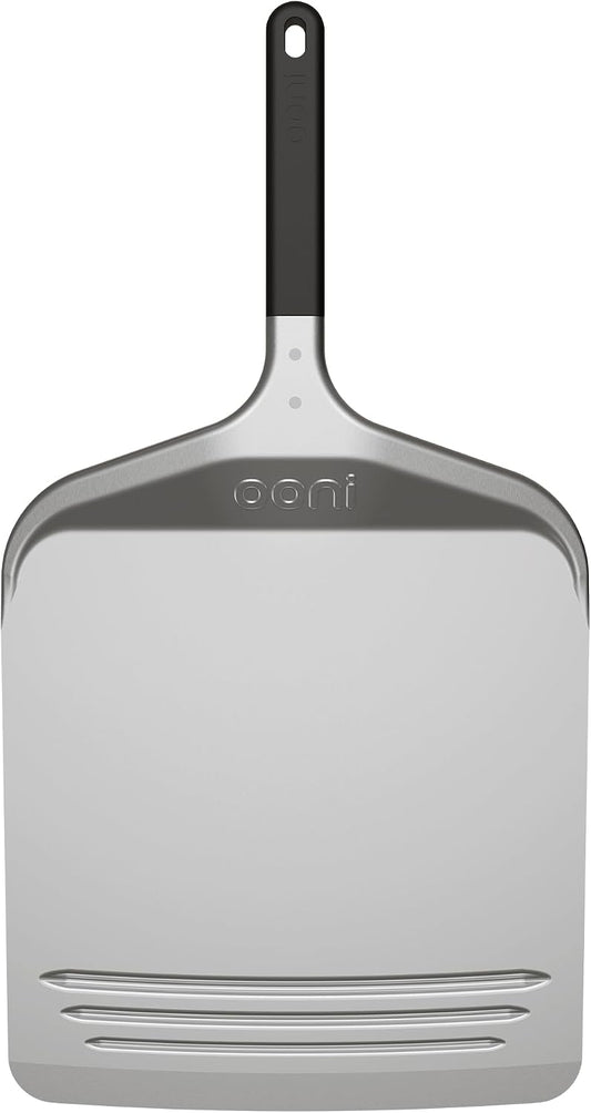 Ooni 12” Compact Pizza Peel - Aluminum Metal Pizza Peel 12 Inch, Lightweight Pizza Turning Peel with Handle, Pizza Oven Accessories