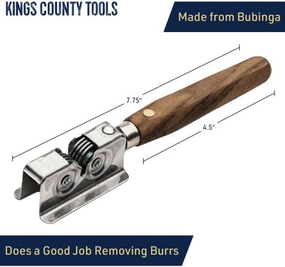 Kings County Tools Manual Handheld Knife Sharpener with Bubinga Handle