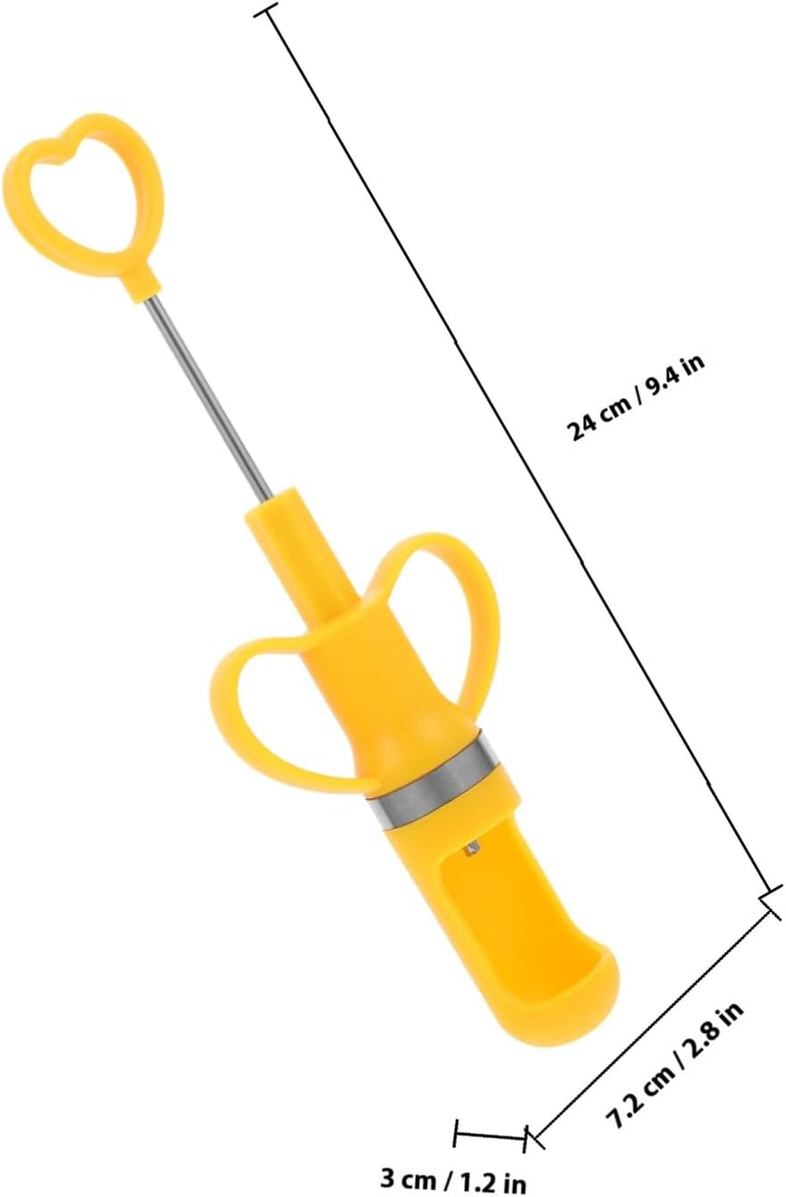 Yellow Handheld Cherry Pitter Xmas Portable PP Pit Remover Tool