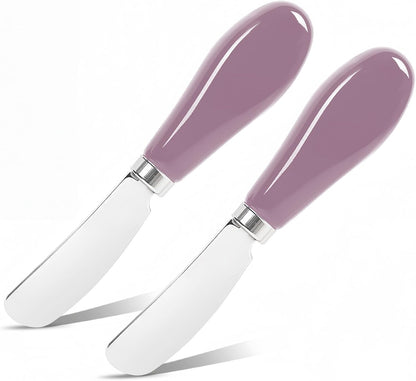 Butter Spreader Knife Set, 2 Pack Butter Knives and Cheese Knives