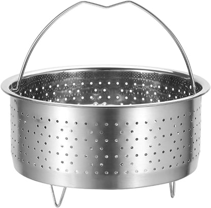 UPKOCH Mesh Strainer Steamer Basket Stainless Steel Vegetable Steamer Basket Steam Cooking Insert for Dumpling Steaming Basket with Handle for Veggie Fish Seafood Cooking, 20cm