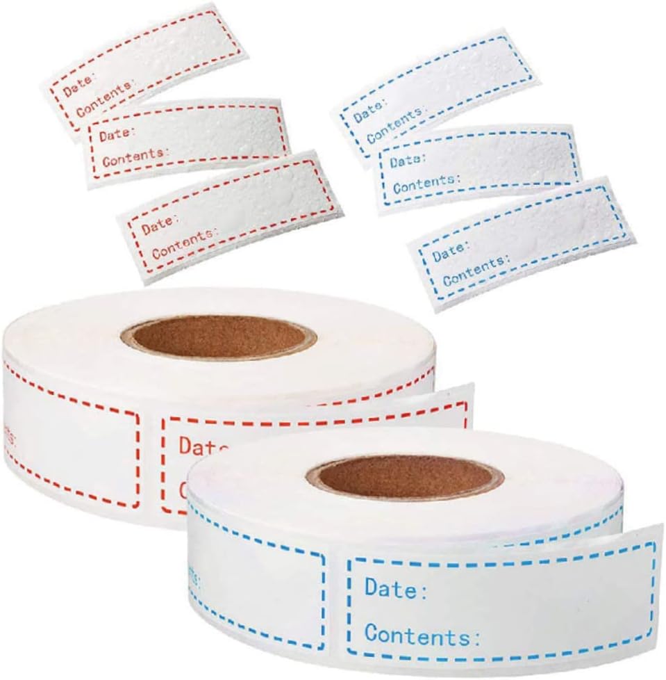 Kitchen Food Storage Date Labels 500pcs Self-Adhesive Stickers for Refrigerator Removable Record Date Stickers for Easy Identification for Home and Restaurant Use