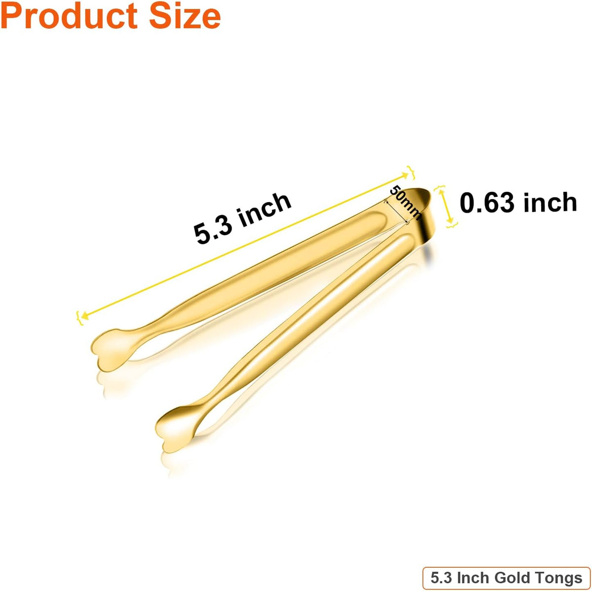 Mini Serving Tongs, Anytrp 18-Packs Stainless Steel Sugar Tongs, 4.3inch Ice Tongs Kitchen Appetizers Tongs for Coffee Bar, Tea Party, Desserts Party, Sugar and Ice Bucket