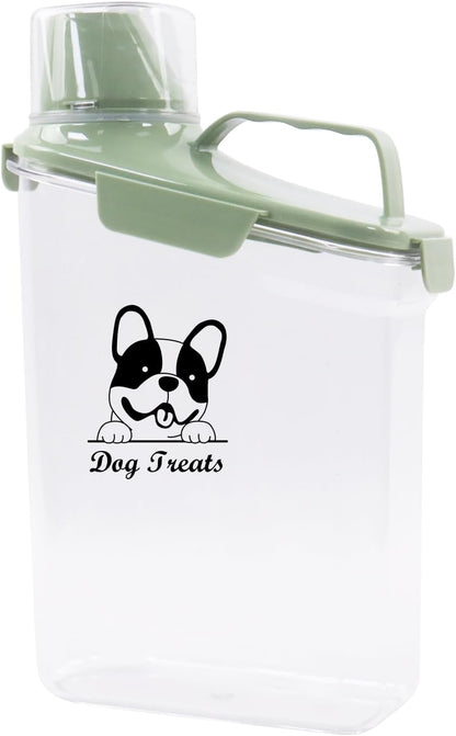 Dog Food Storage Container Airtight Portable Dog Food Container with Handled Lid and Pour Spout,Food Storage for Dog Dry Food Small Pet Food Container with Measuring Cup for Home, Travel,2.8L
