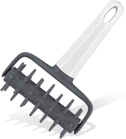 Kakalote Pizza Dough Docker Pastry Roller with Spikes Black