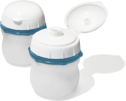 OXO Good Grips Prep & Go Snack & Dip Container, Snack Fuss-Free on the Move, Leakproof Reusable Small Meal Food Storage and Lid, Food Containers with Lids, Snack Organizer, 1.6 Cups/0.4 L