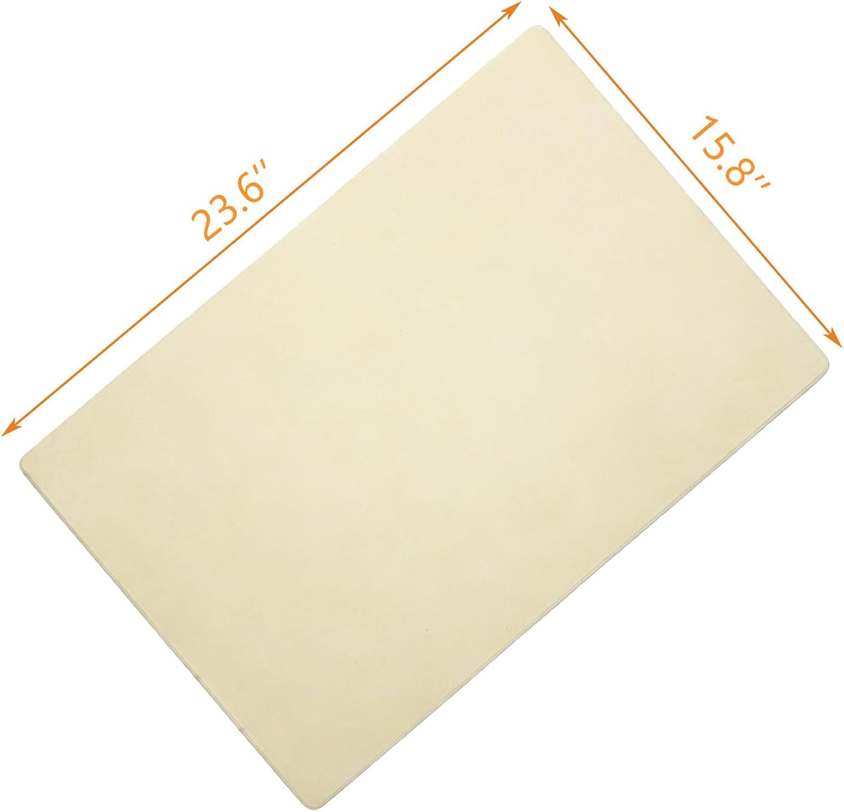 23.6" x 15.7" Heavy Duty Rectangular Extra Large Pizza Pan, Pizza Stone for Whirlpool, GE Oven and BBQ Grill Industrial Commercial Cordierite Baking Stone for Pizzas or Bread