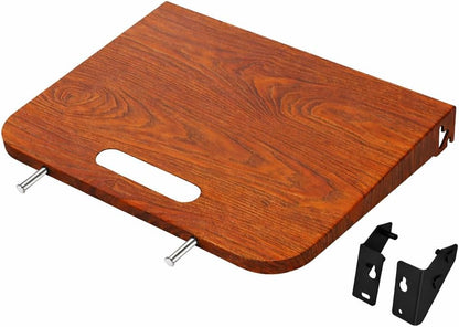 QuliMetal Folding Front Shelf for Traeger Pro 34, Texas Elite 34, Century 885 and Eastwood 34, 37" x 12" Heavy-Duty Grill Prep Table with Cutting Board, Stainless Steel Basin, Lid and 5 Hooks