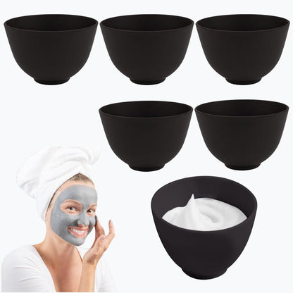 4 Piece Silicone Bowl, Silicone Mixing Bowl Set, Reusable Facial Bowls for Estheticians for Salon Spa or Home Beauty Tools (2 Large 2 Medium)