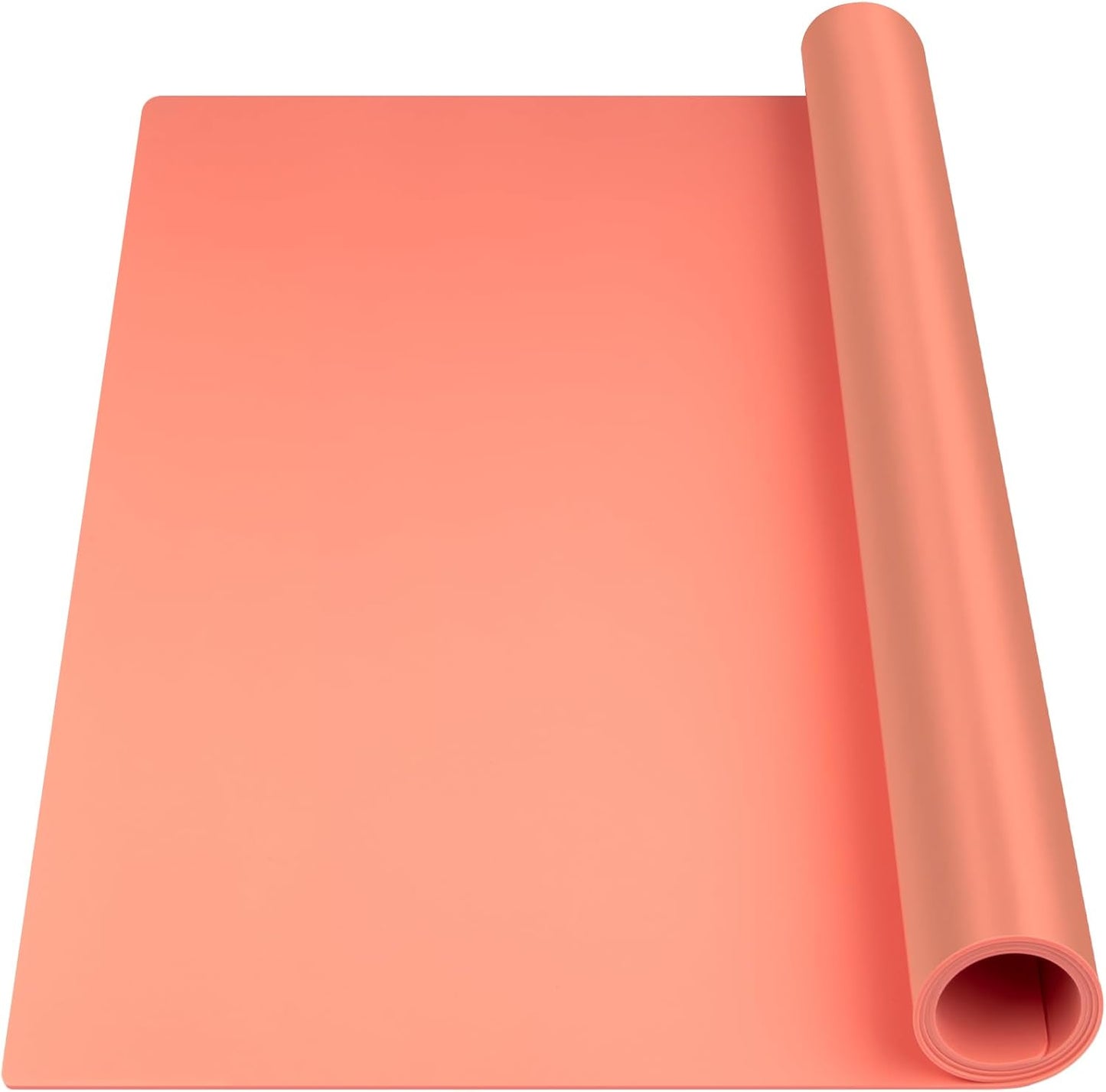 Silicone Mat Heat Resistant Mats for Countertop, Large Silicone Mats for Crafts Kitchen Counter Workbench Table protector, Size 36x24 inches Thick 2mm,Rolled Package,Light Blue